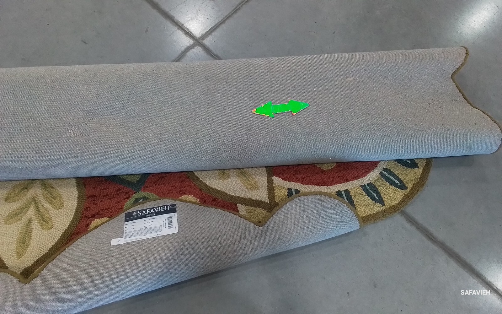 RED / TAUPE 10′-0″ x 10′-0″ Hole in Rug, Reduced Price 1172775916 NOV604Q-10R