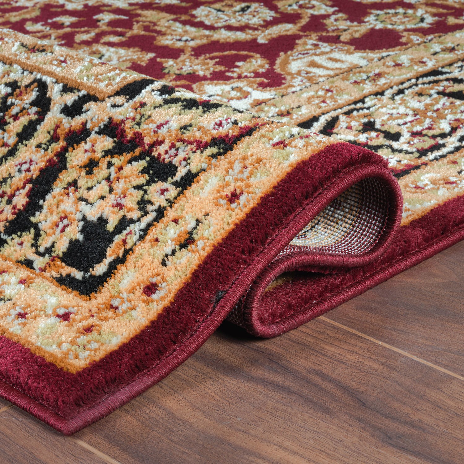 Rugshop Rug Traditional Oriental Medallion Area Rug Living Room Rug 5’x6’6″ Oval