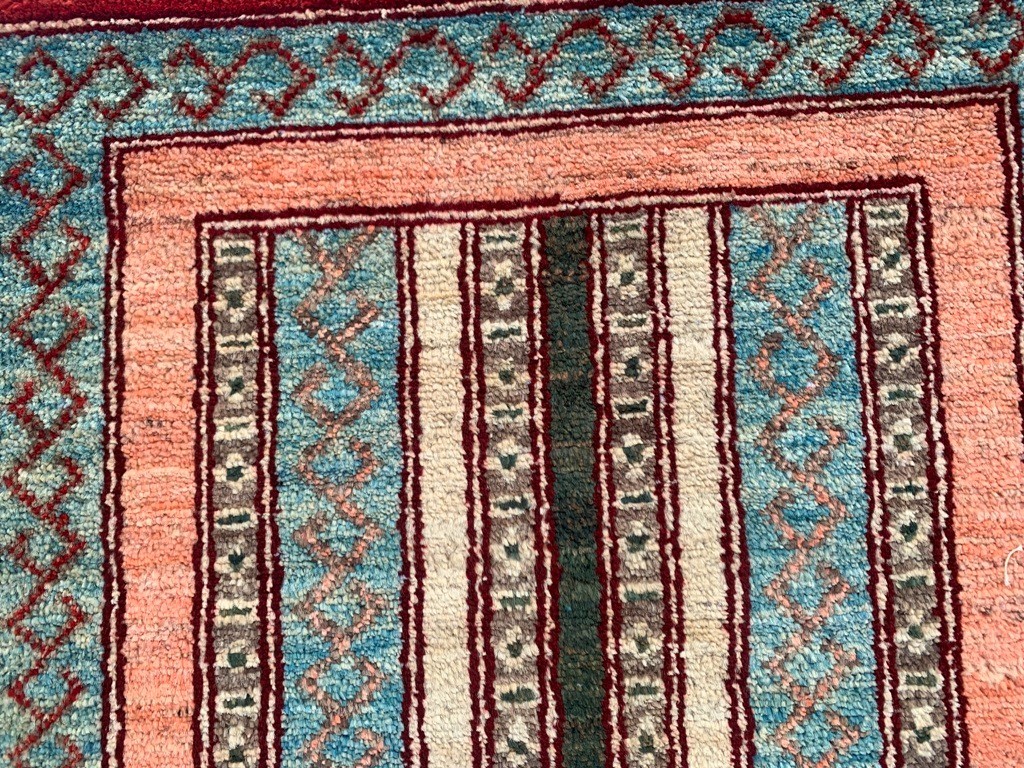 2×3 ft Vintage Afghan Traditional Rug Handmade Rugs Oriental Wool Rug Area Rug
