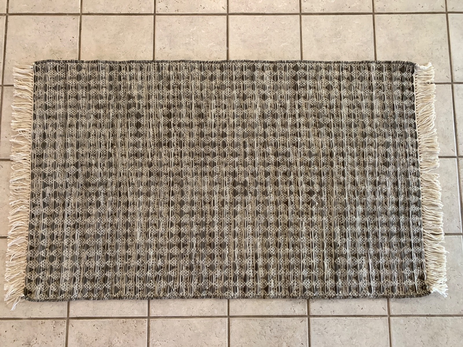Pottery Barn / Oden Eco-Friendly Indoor Outdoor Rug 3 x 5 #2636236 Charcoal Grey