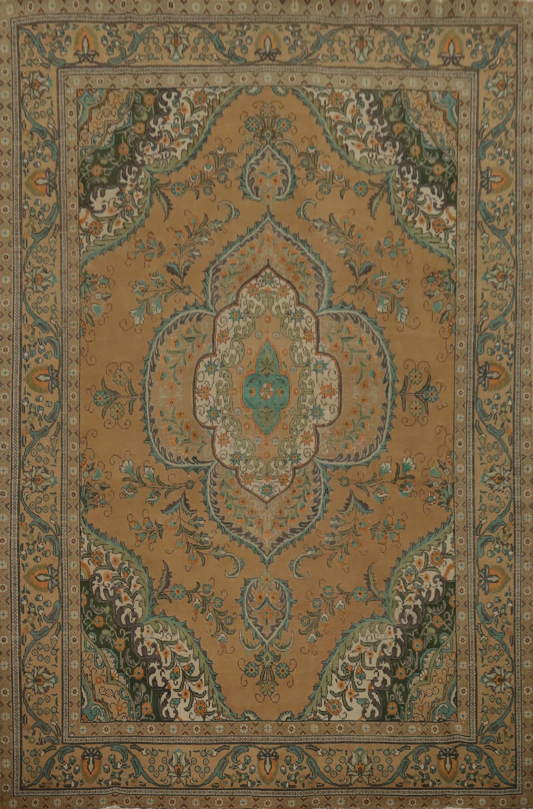 Vintage Wool Over-Dyed Hand-knotted Rug 10×13 Traditional Living Room Carpet