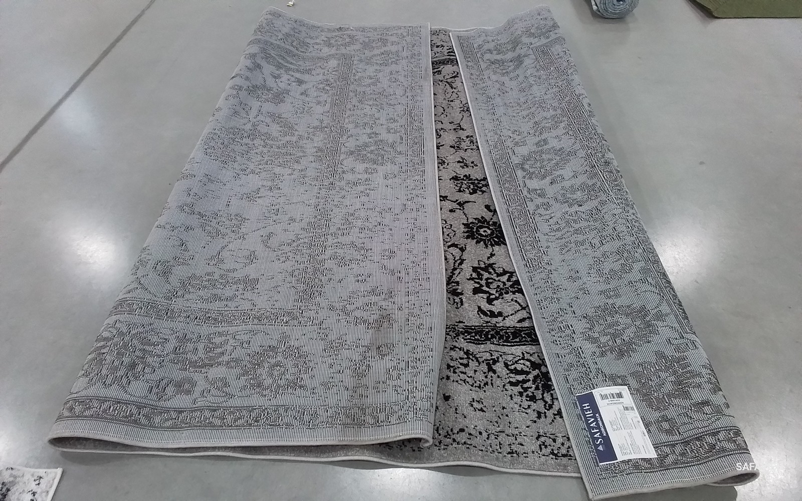GREY / BLACK 8′-0″ x 10′-0″ Back Stain Rug, Reduced Price 1172786344 ADR109B-8