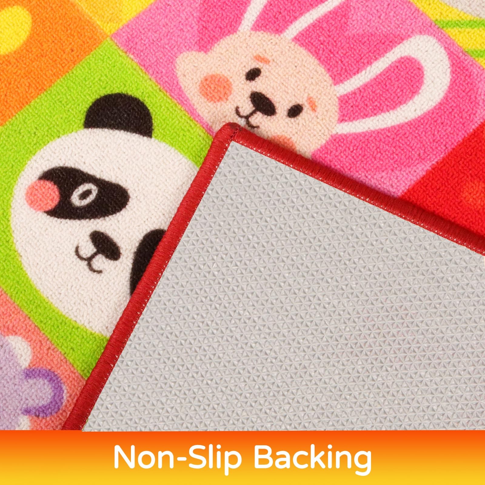 Classroom Carpet Kids Rug 3’3″ x 5’3″ Non-Slip Educational Playroom Rug