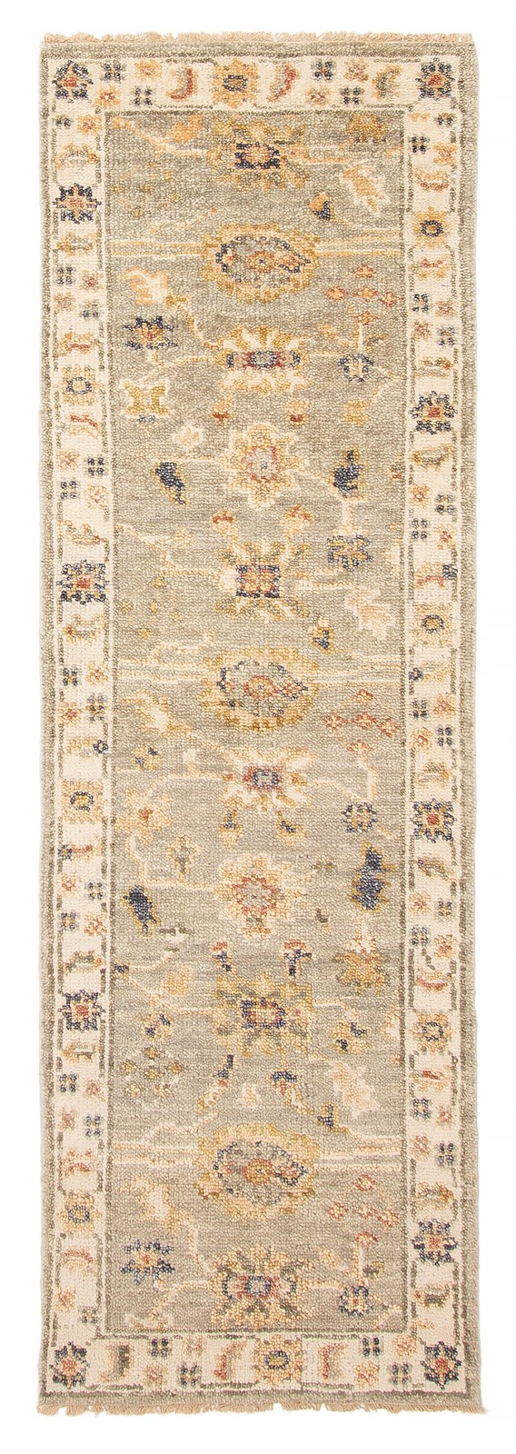 2’6″ x 8’1″ Vintage Hand-knotted Runner Rug Traditional Oriental Wool Carpet