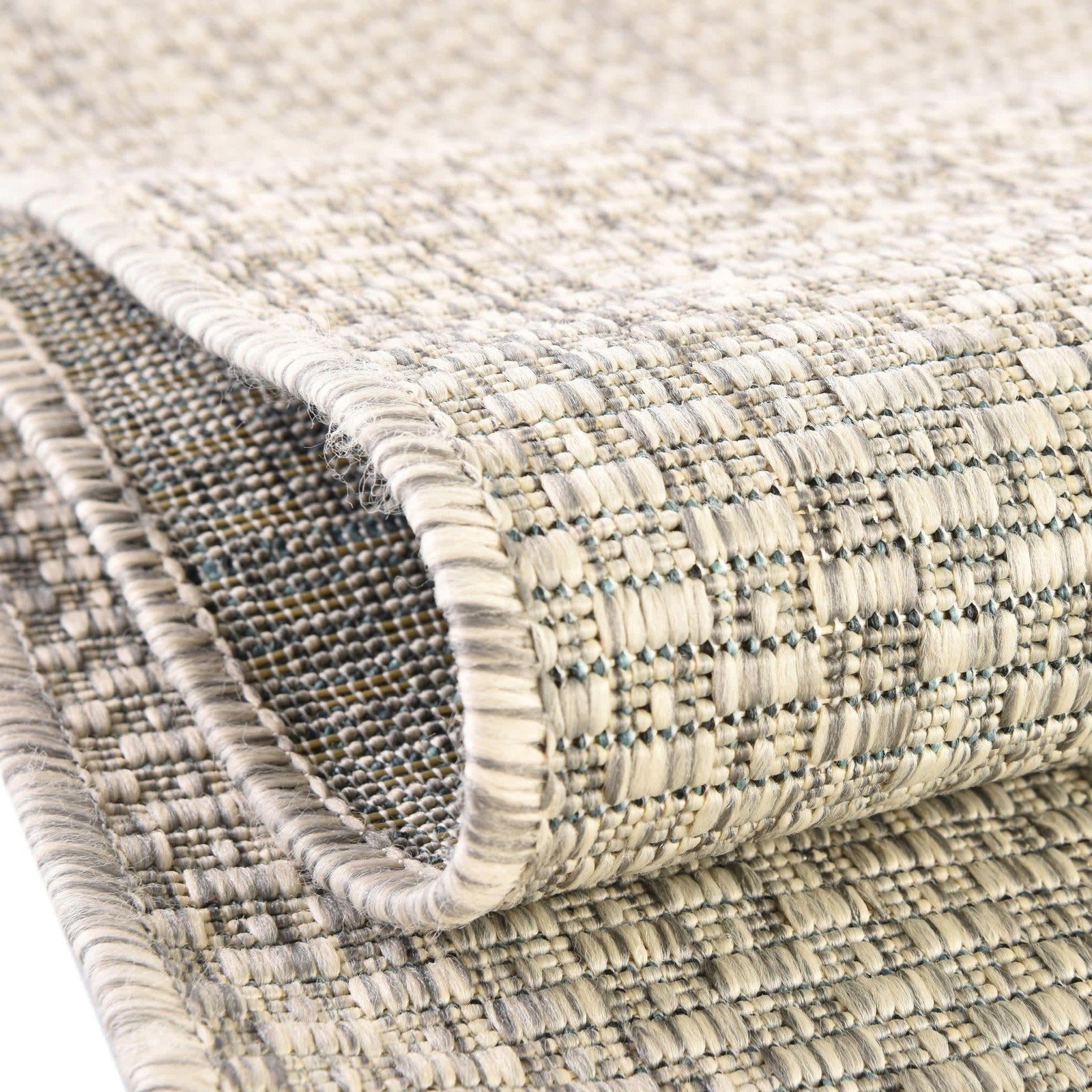 Unique Loom Collection Casual Transitional Solid Heathered Indoor/Outdoor