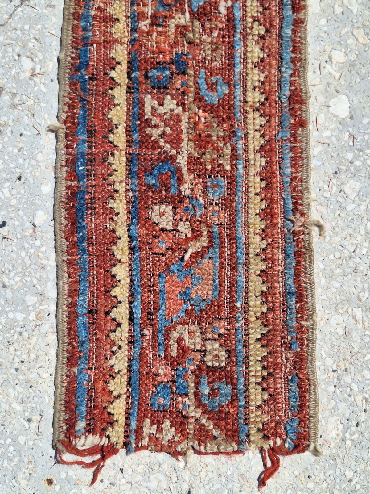 1850s An Antique Turkish-Uşak Hand Woven Fragment Rug, Collectible Rare Rug