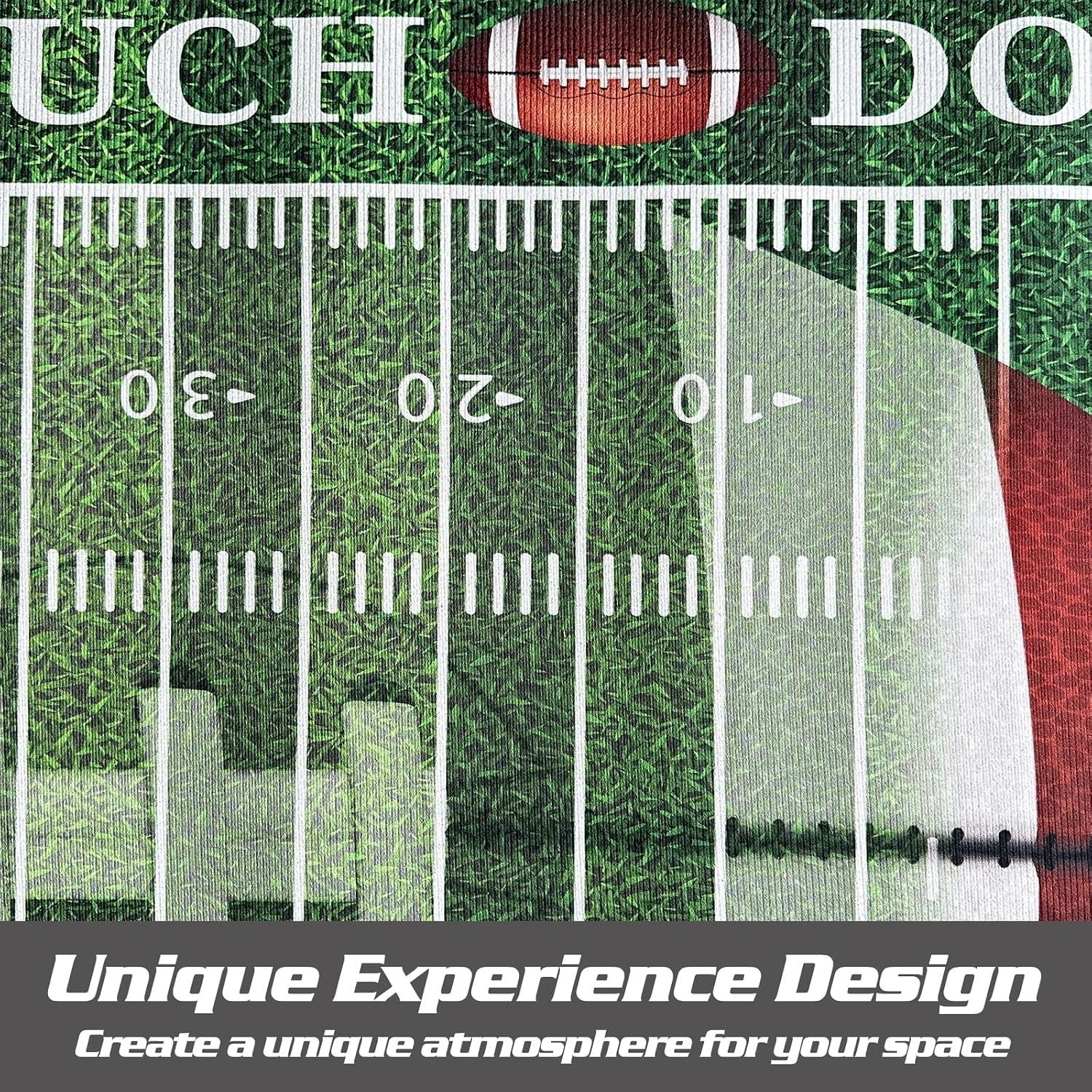 Football Rug for Bedroom,3’X5′ Non-Slip Football Field Rugs,Sports Rug for Room