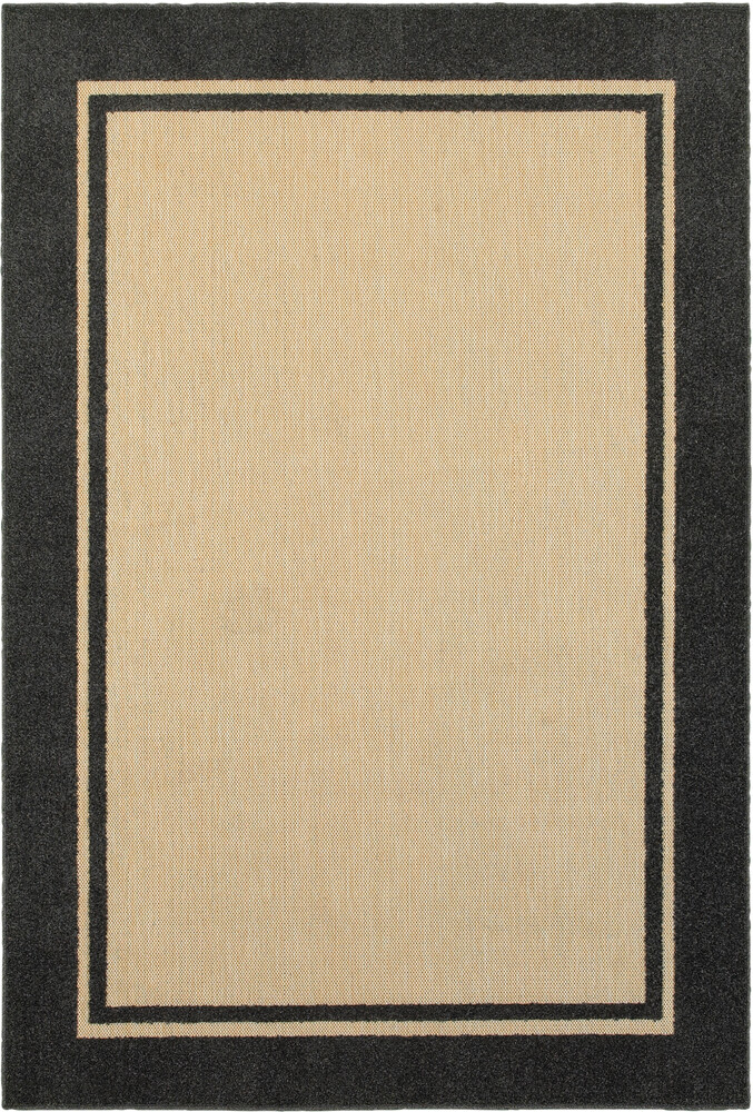 Beige Solid Machine Made Angled Lined Outdoor Runner 5594K – Aprx 2’3″x7’6″