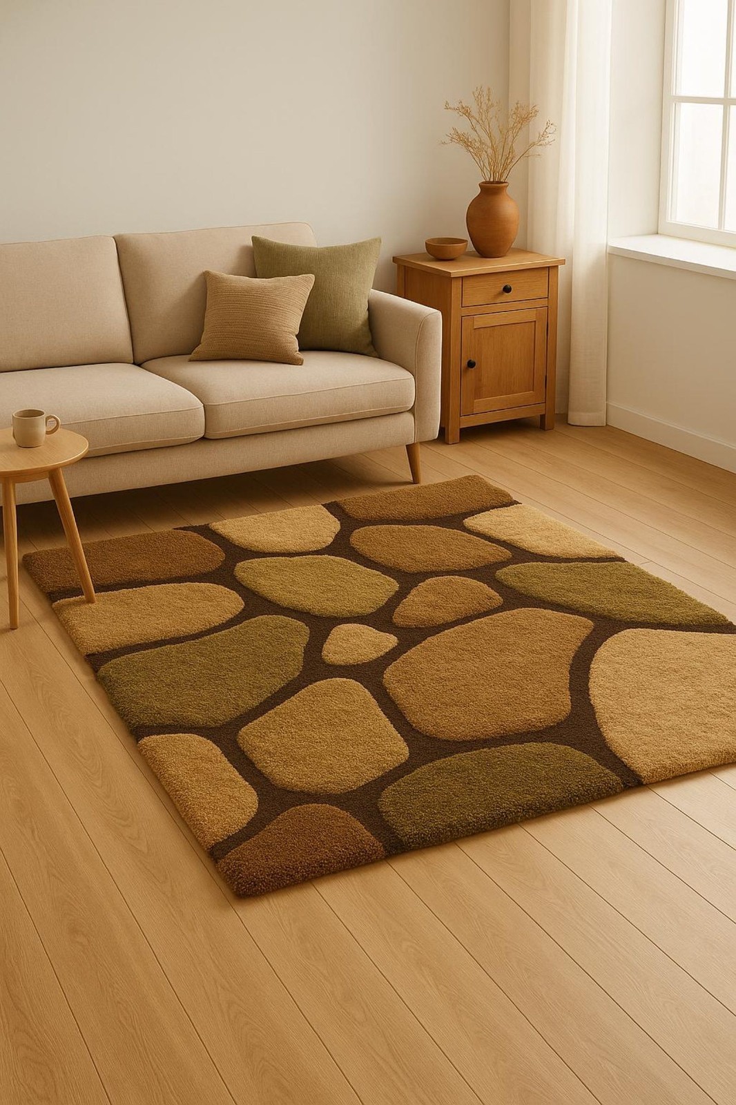 Designer Rug | Irregular Rug | Wool area Rugs | Living Room Rug | Tufted A31