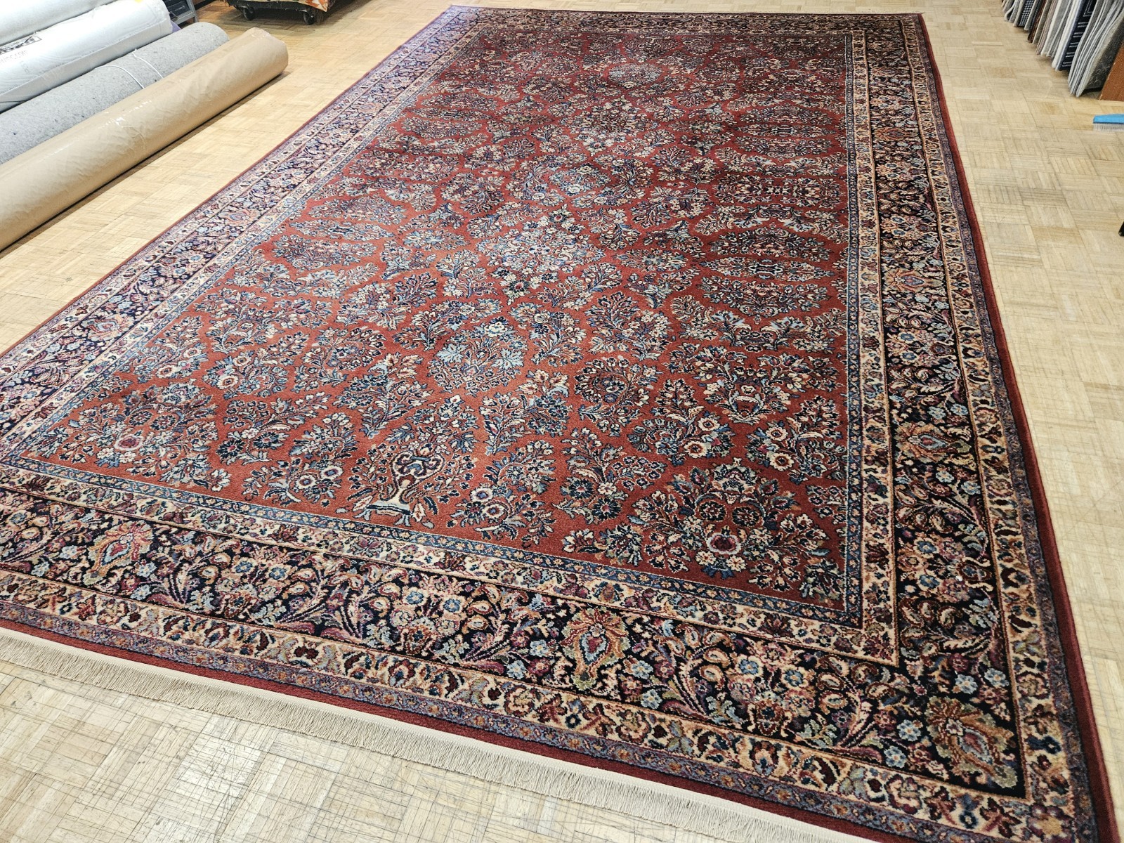10×16 KARASTAN ANTIQUE RED SAROUK 700 – 785 PALACE SIZE 100% WOOL RUG EXCELLENT