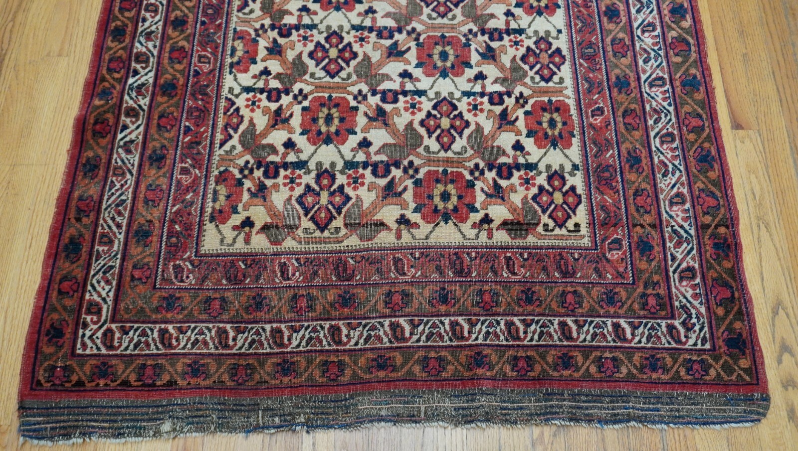 Antique 1880s Tribal Afsharr 4’5″ x 6’3″ Hand Knotted Wool Oriental Rug