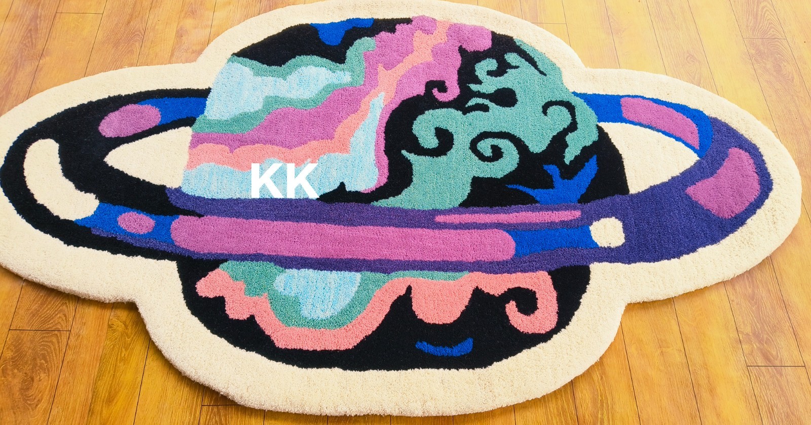 Planet Rugs Handmade 100% Woolen Hand Tufted For Home Decoration