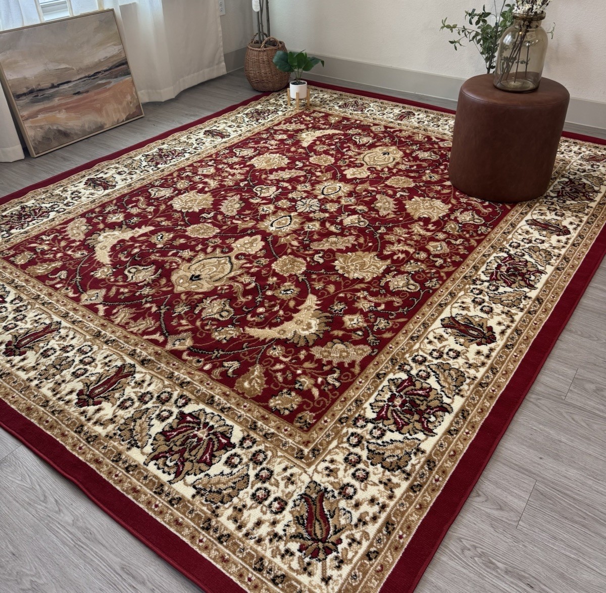 Traditional Oriental 5×7 Area Rug Area Rugs Carpet Living Room Red