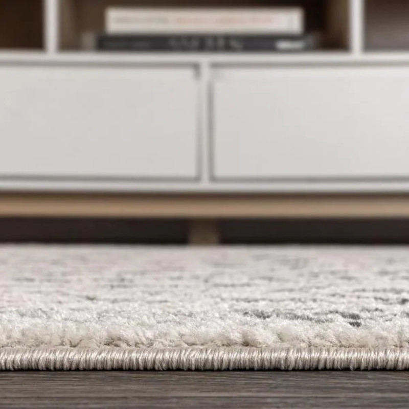 Area Rug Rectangle Cream/Gray 8 ft. x 10 ft. Entryway, Living Room Ziri Moroccan