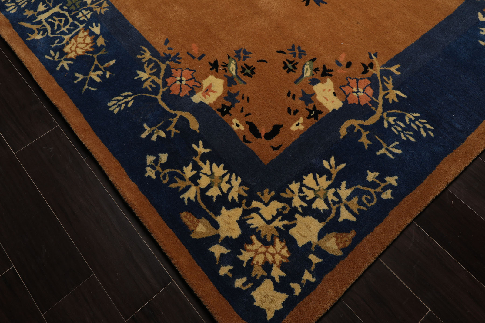 LoomBloom Multi Sizes Camel Hand Tufted Chinese Art Deco New Zealand Wool Rug