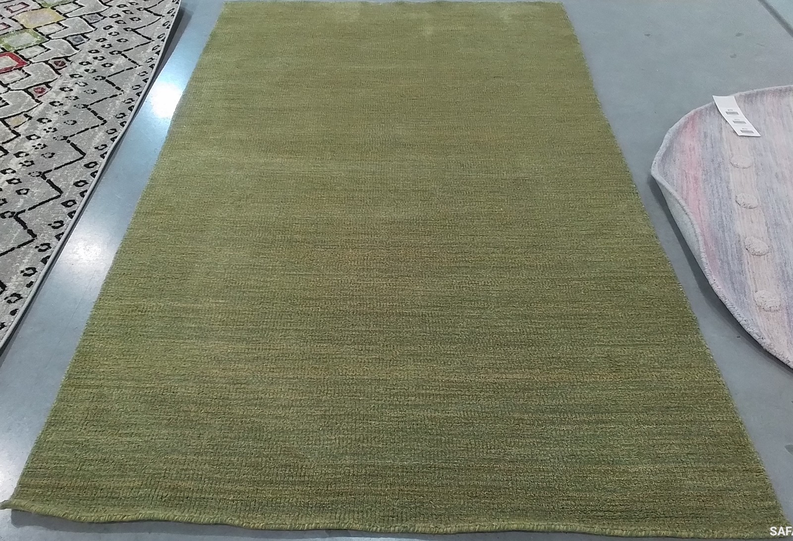 GREEN 5′-0″ x 8′-0″ Flaw in Rug, Reduced Price 1172795313 HIM311C-5