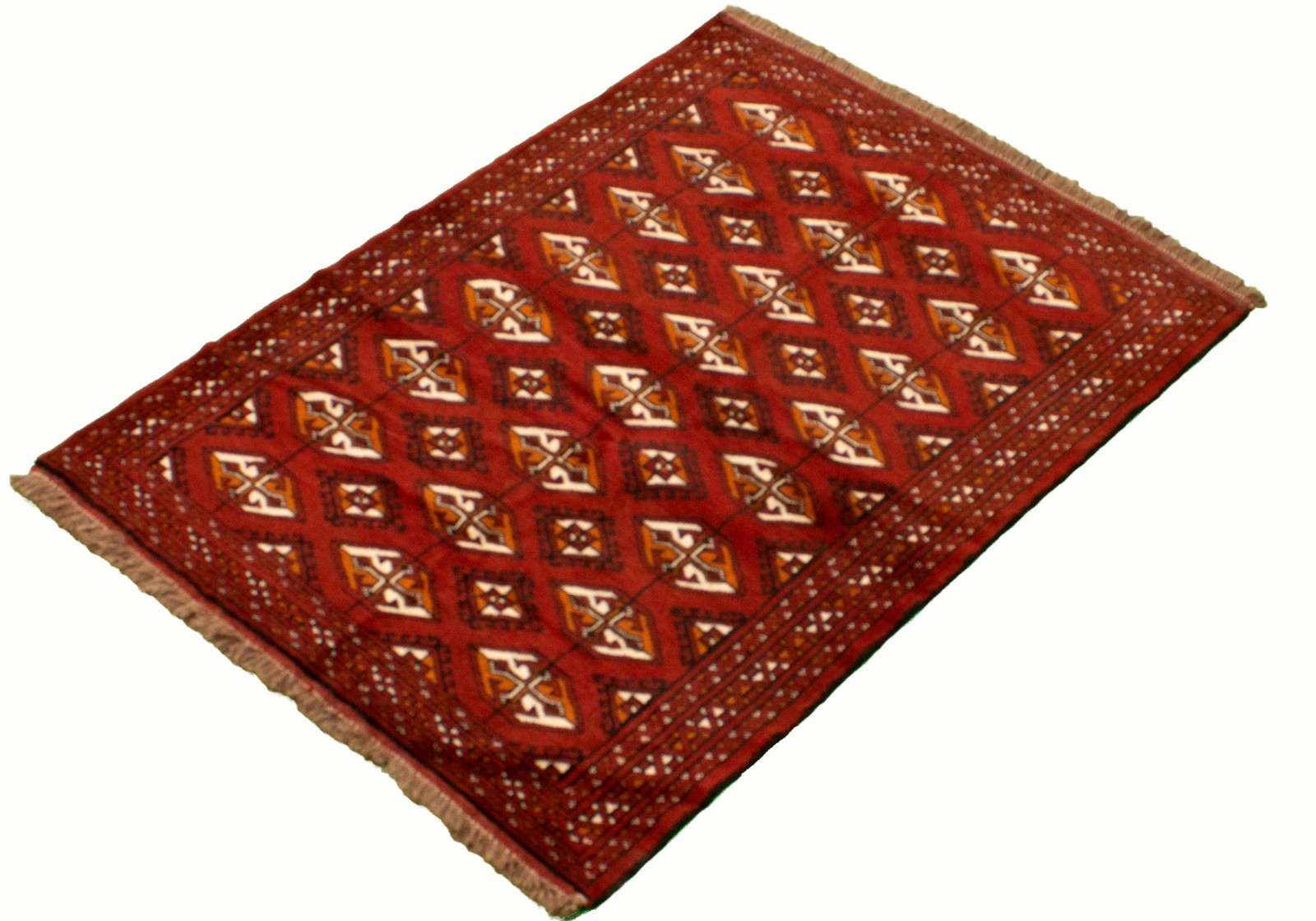 Traditional Vintage Hand-Knotted Area Rug 3’7″ x 5’0″ Oriental Wool Carpet