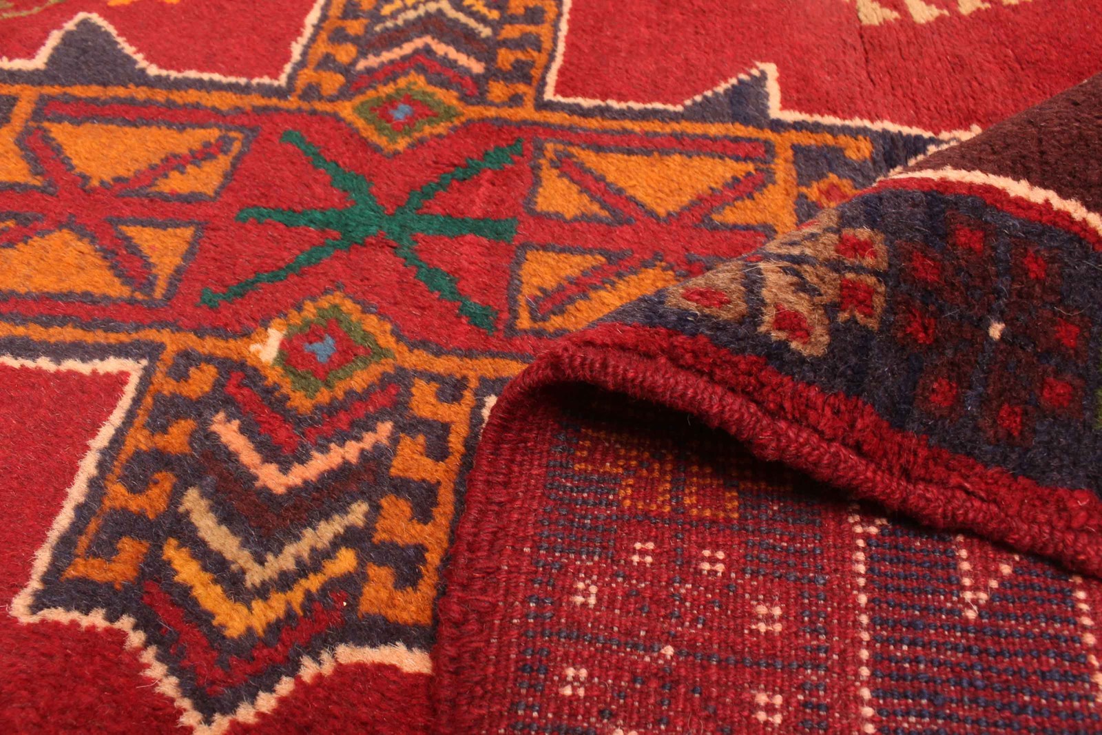 Vintage Traditional Hand-Knotted Area Rug 3’7″ x 6’3″ Oriental Wool Carpet