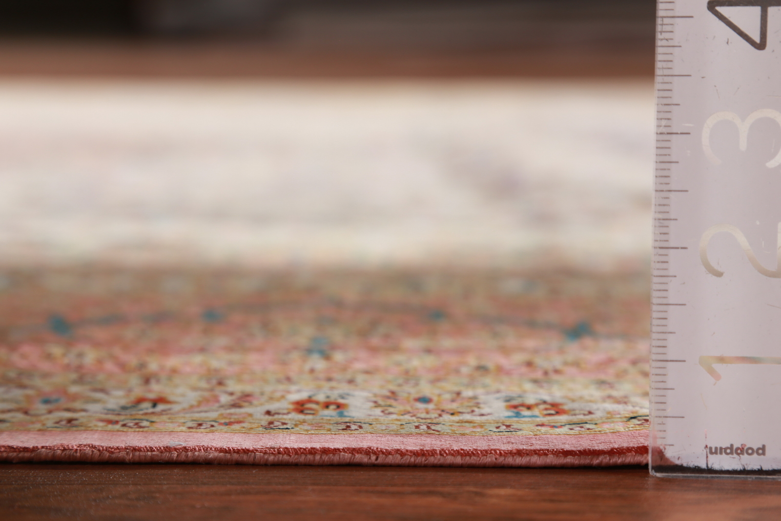100% Silk Qqumm Signed Floral Ivory Hand-knotted Dining Room Area Rug 6×10