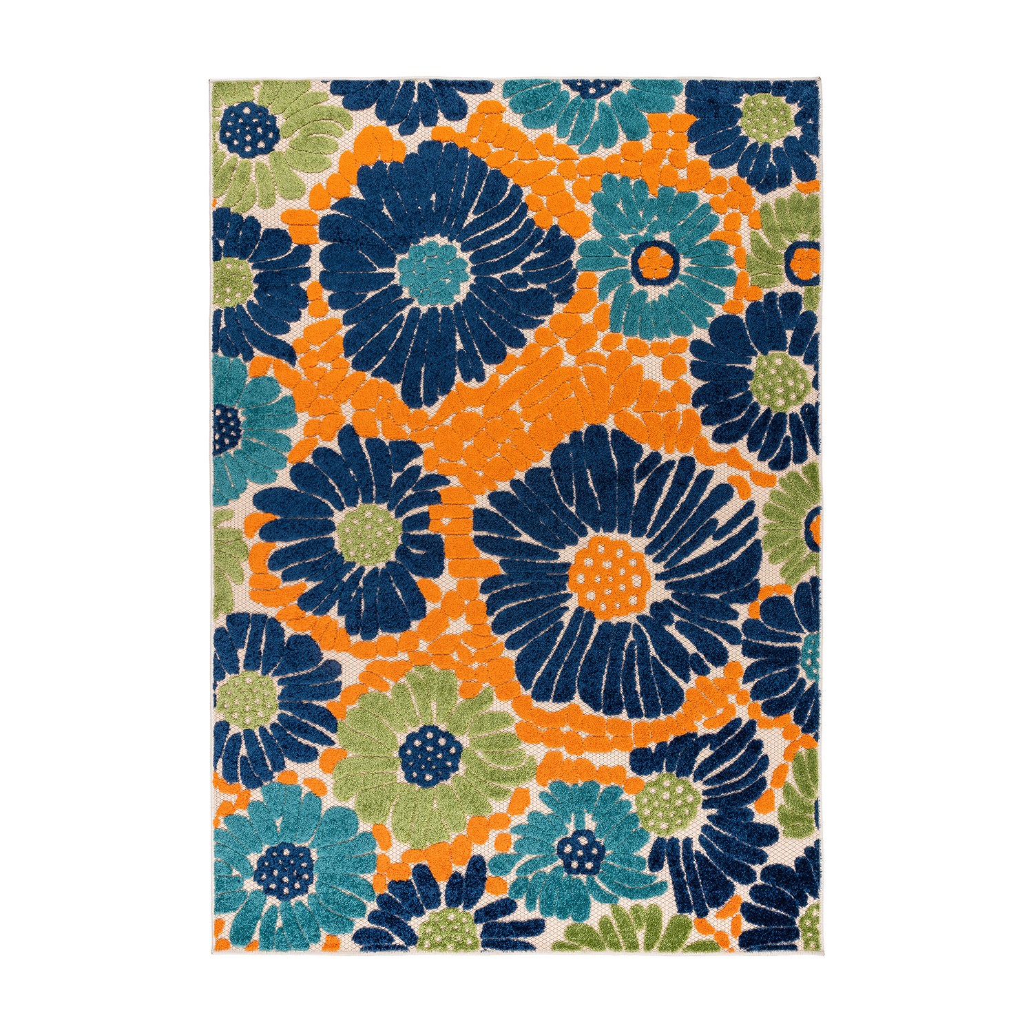 Rugshop Outdoor Rug Palermo Modern Floral Indoor Outdoor Carpet Rug Patio Rugs