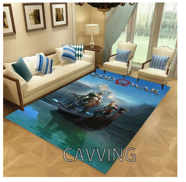 Viking Kratos & Atreius god of war Rug 150CM x 220CM Carpet