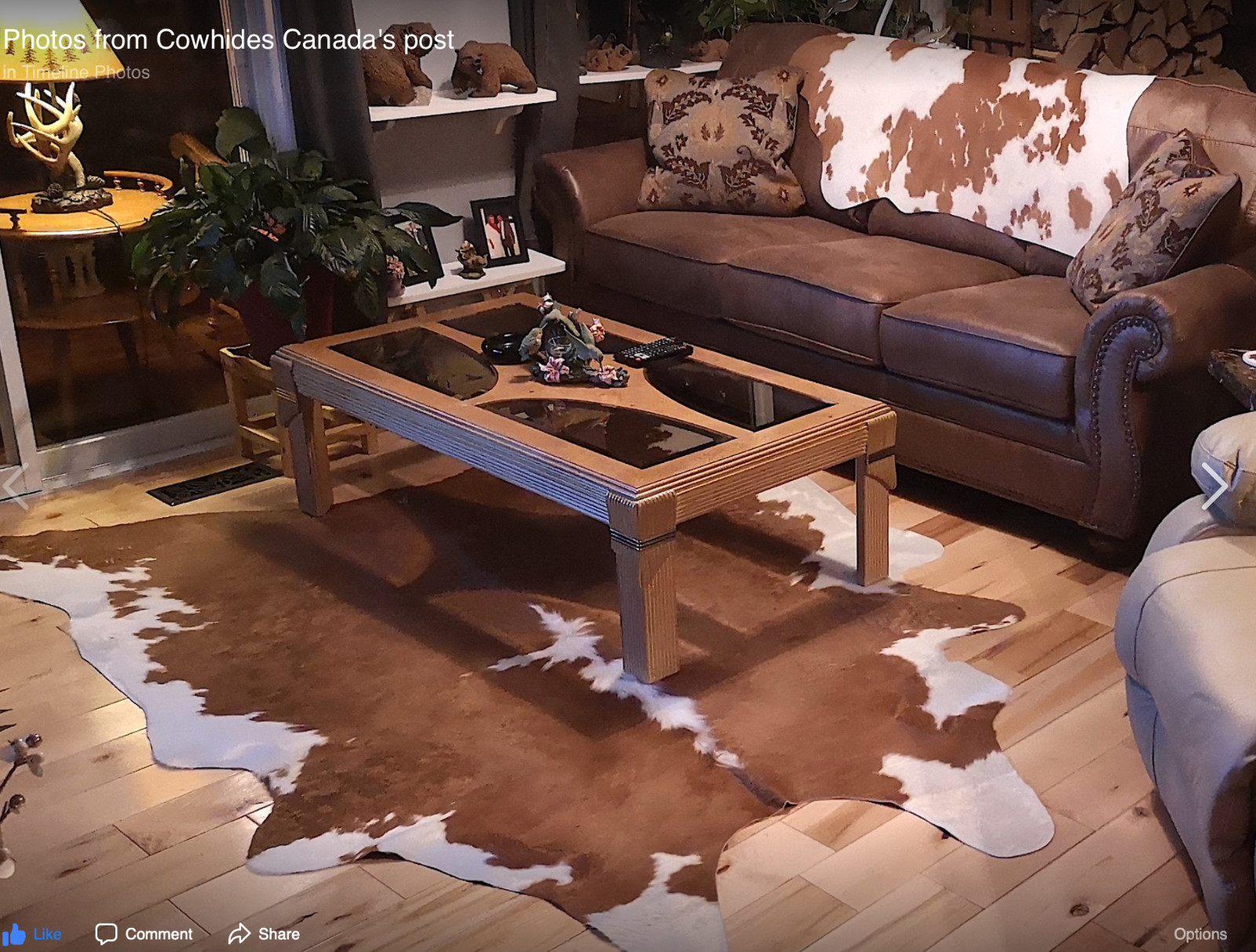 New Cowhide Rug Hereford Cow Hide Skin Leather Rug – Average Size 6X6 feet