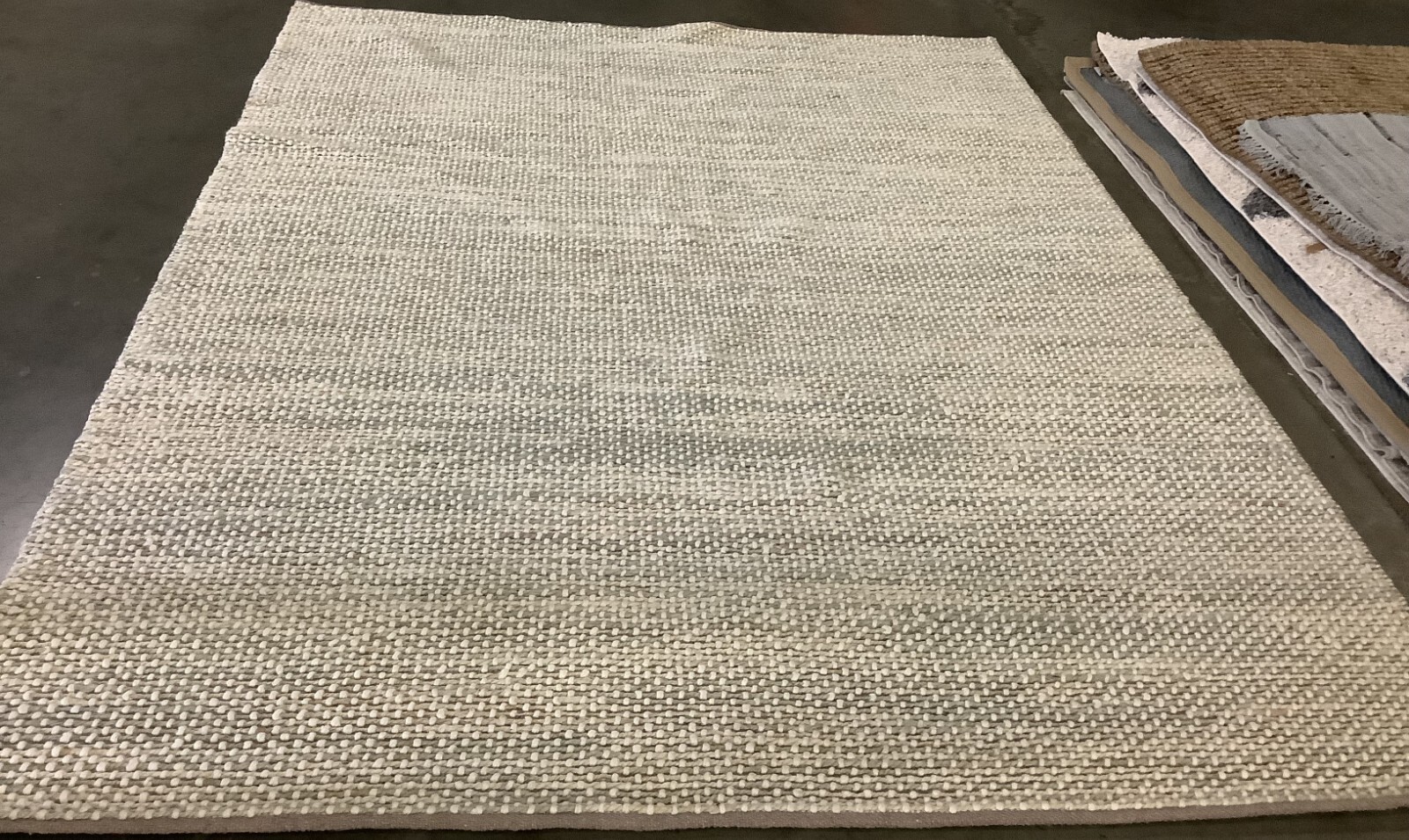 NATURAL / LIT GREY 8′ X 10′ Loose Thread Rug, Reduced Price 1172668218 NAT221A-8