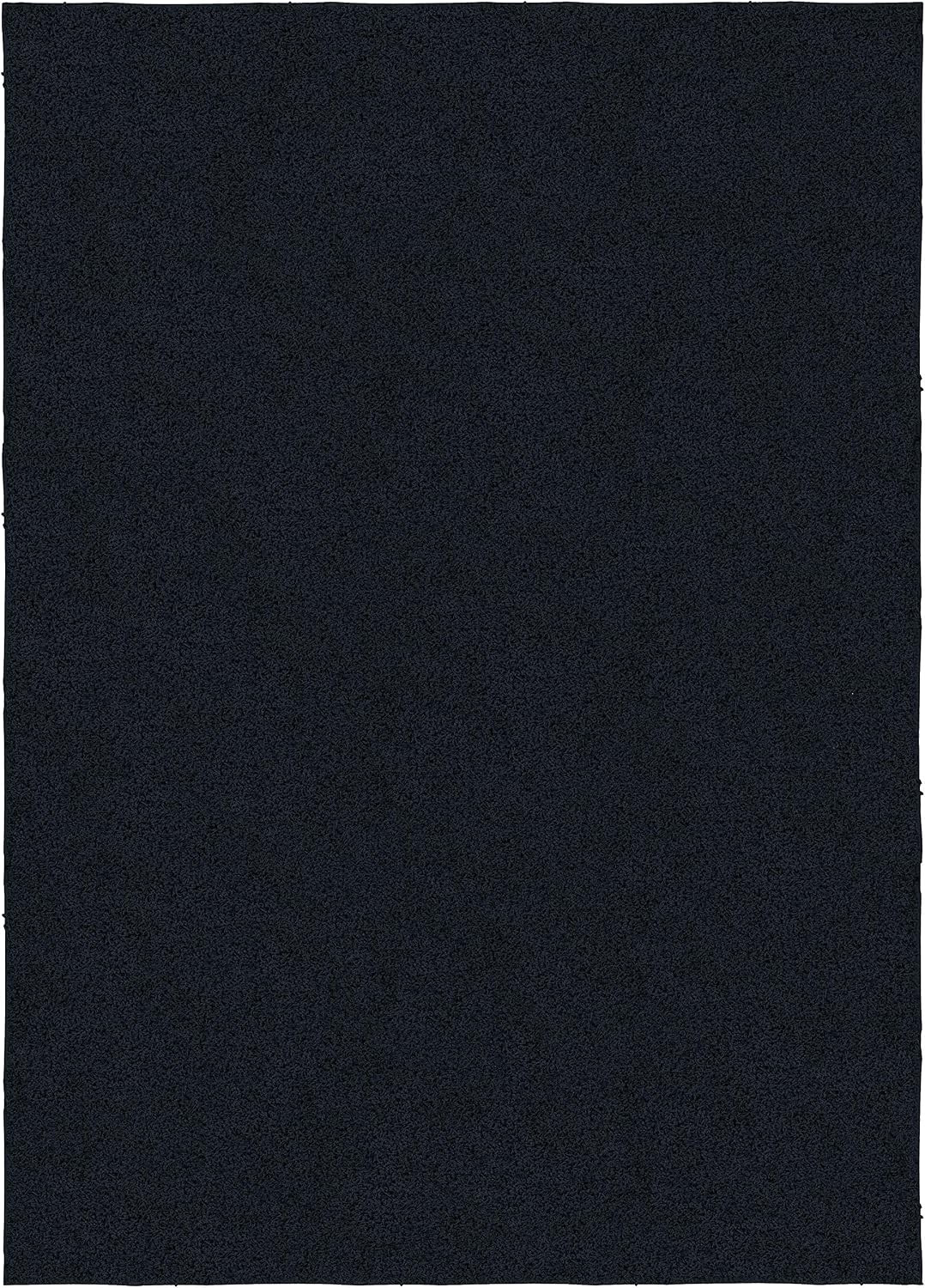 Skyline Shag 3 Ft. X 5 Ft. Area Rug Navy Area Rug– Soft and Fluffy Shag Texture,