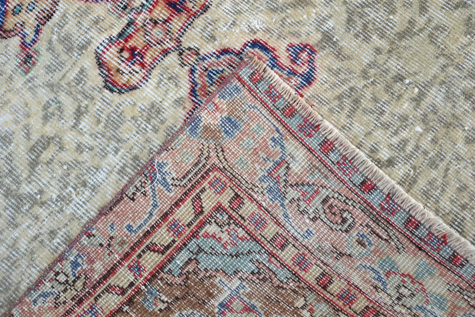 Turkish Rug, Area 4,9×8,1 ft Vintage Rug, Red Oriental Wool Rug