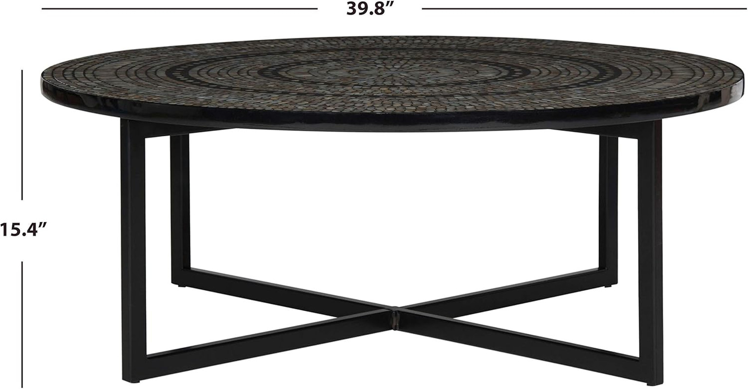 Cheyenne Blue & White Coffee Table – Chic Accent for Your Home
