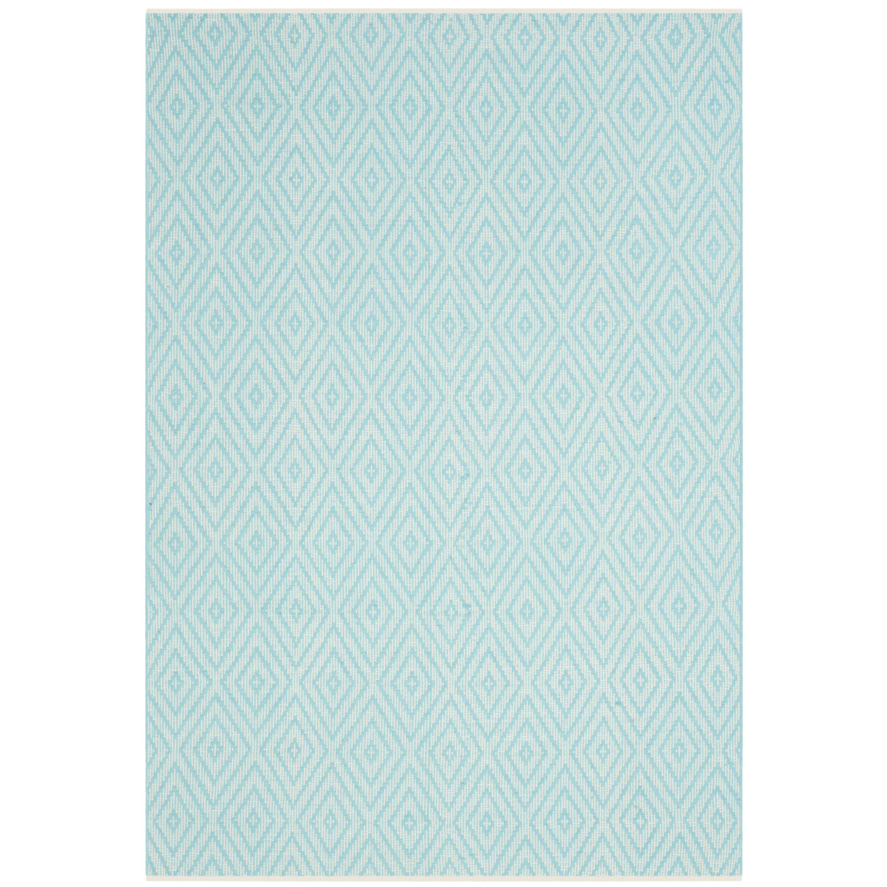 SAFAVIEH Montauk MTK811H Handwoven Turquoise / Ivory Rug