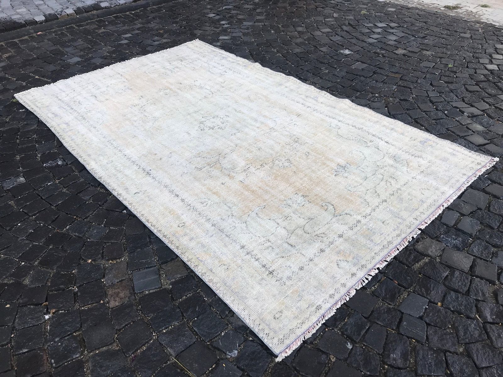 Vintage Area Rug Rug for Living Room Turkish Area Rugs Oushak 9.4 X 5.5 Ft