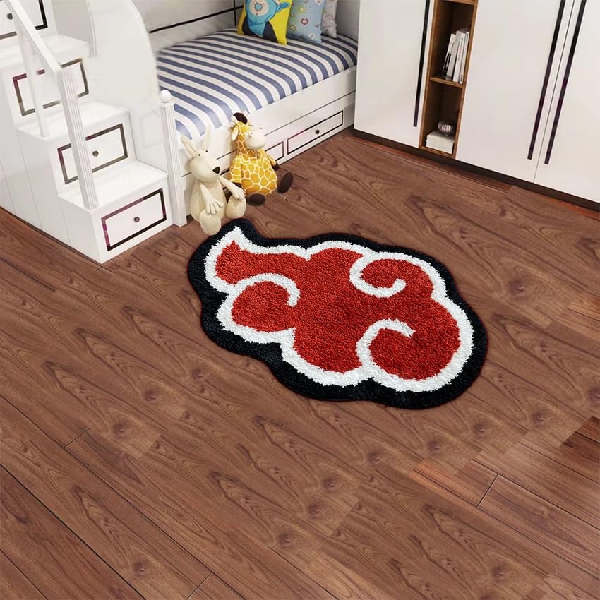 Akatsuki Rug – Anime bathRug – Handmade Tufted Decor – Handmade & Premium- 32…