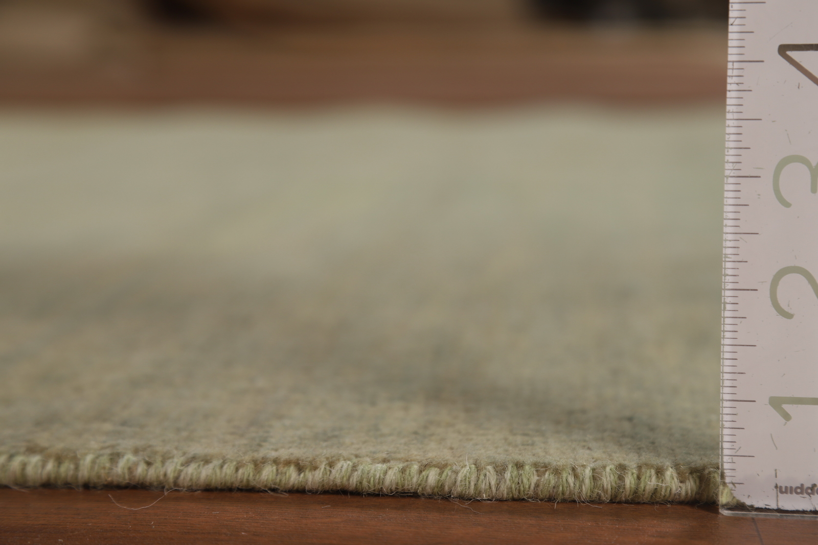 Versatile Gabbeh Solid Design Green Wool Modern Foyer Rug Ideal for Any Room 5×6