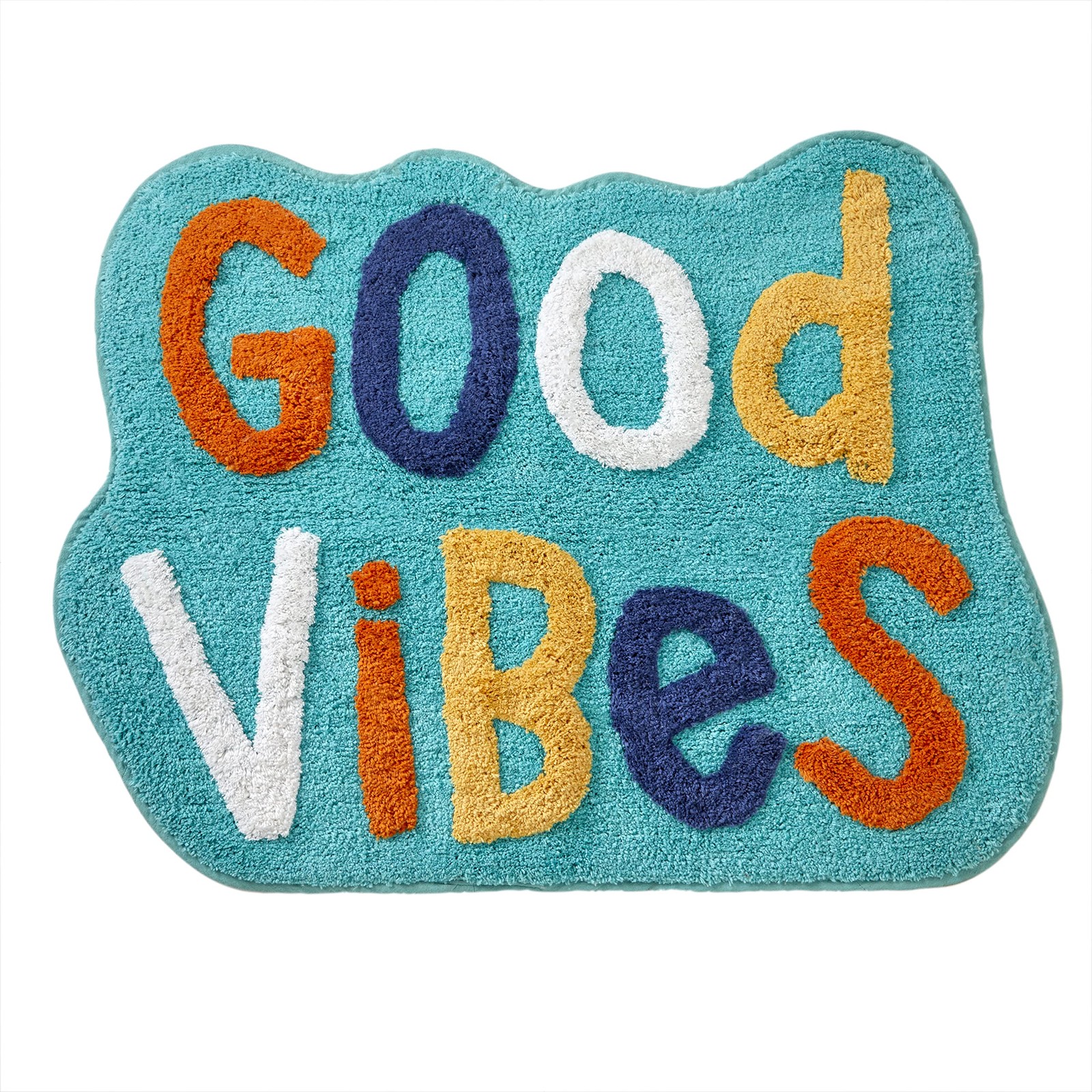 by Saturday Knight Ltd. Good Vibes Rug,Teal