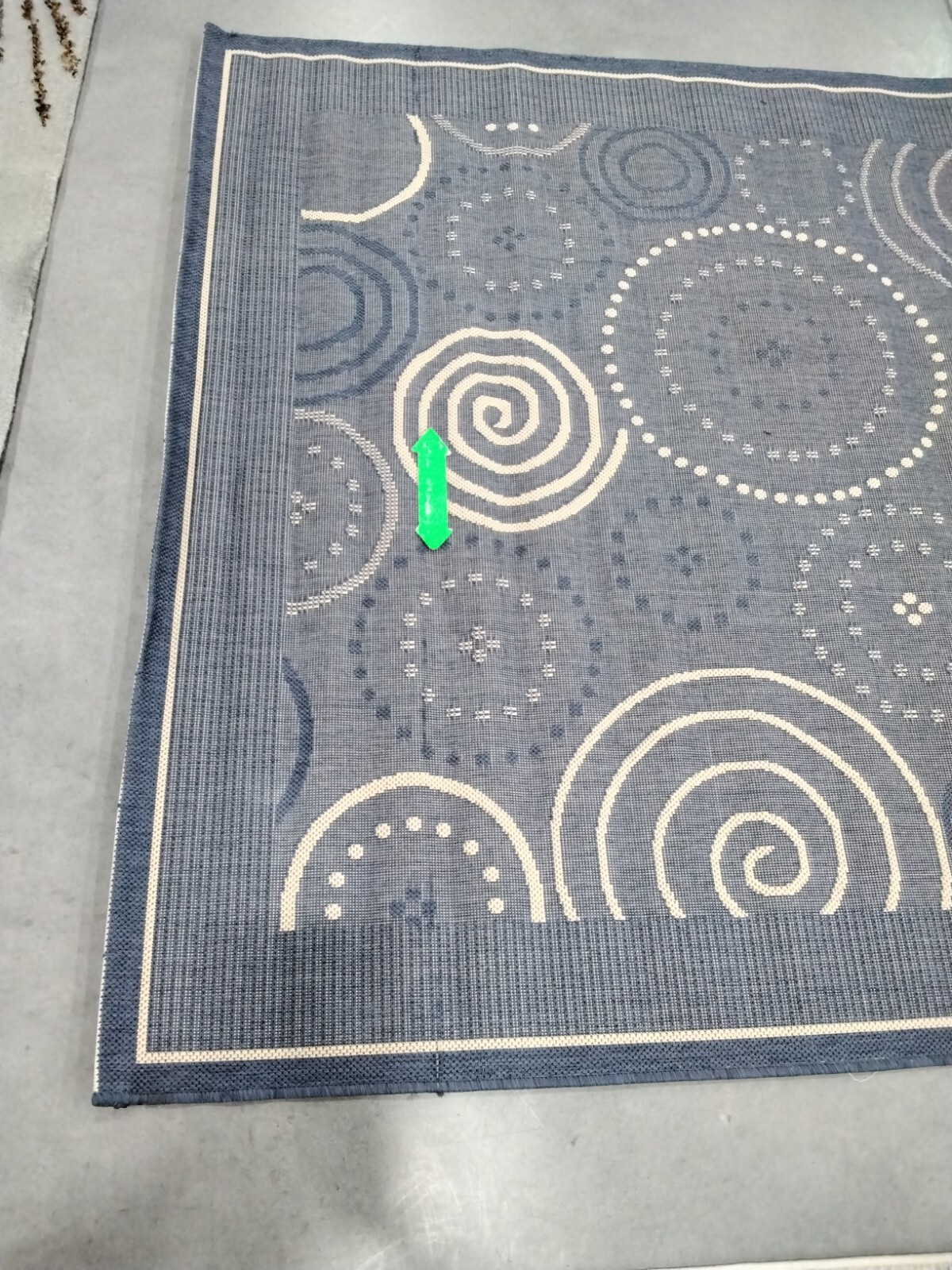 BLUE / NATURAL 5′-3″ X 7′-7″ Cut on Rug, Reduced Price 1172748533 CY1906-3103-5