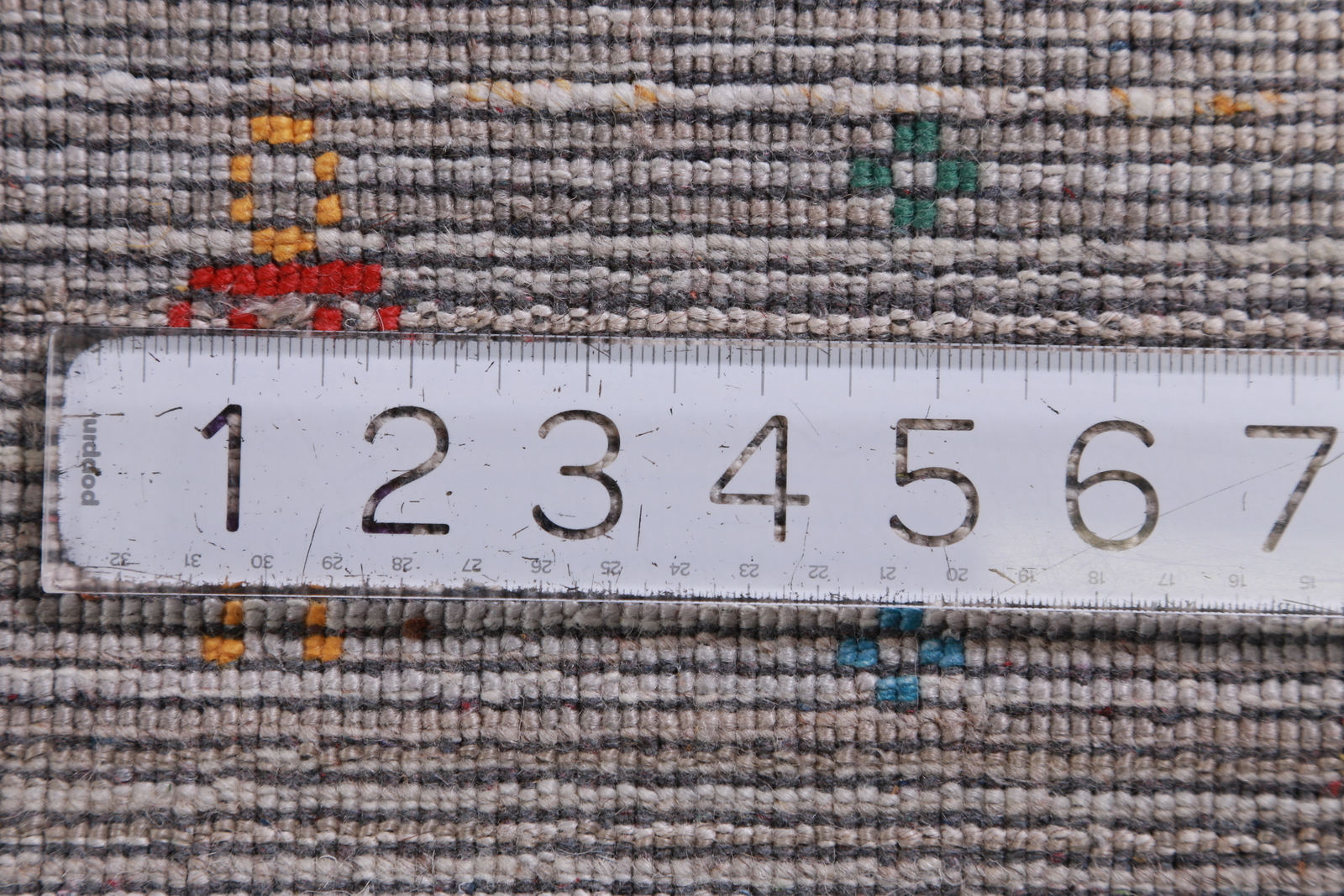 Eye-catching Gabbeh Area Rug Grey Handmade Wool 9×12 ft