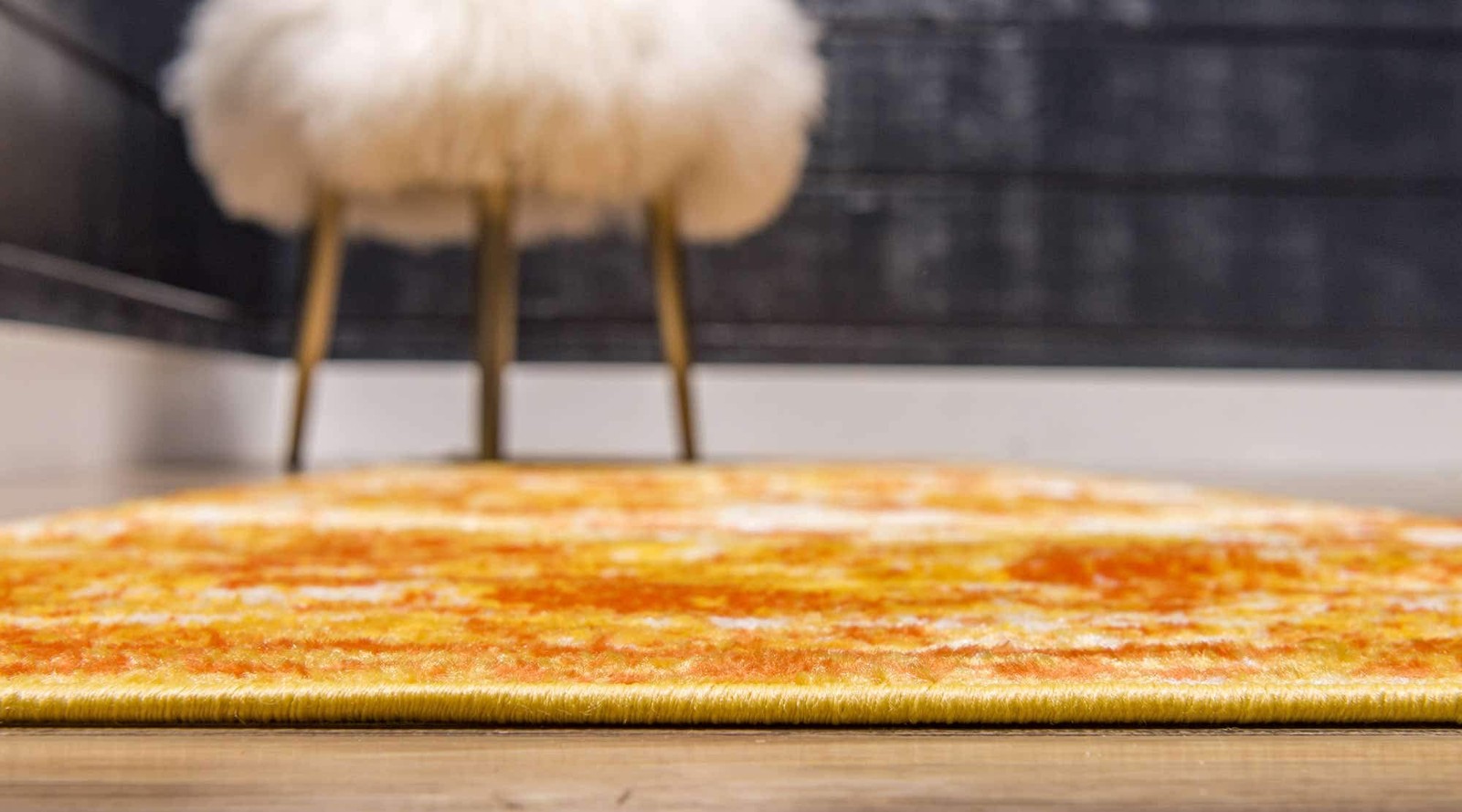 Unique Loom Sofia Collection Area Rug – 3 3 X 16 5 Runner Orange/ Yellow