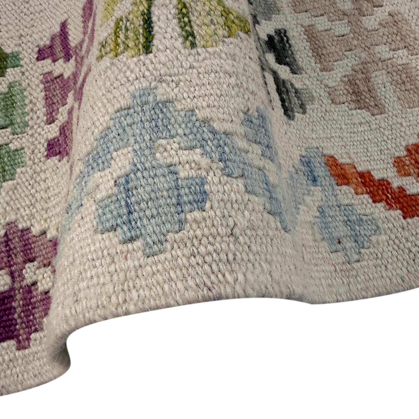 5’0x7’3 Ft Reversible Rug Handmade Kilim Oriental Woolen Carpet 152x220cm R38061