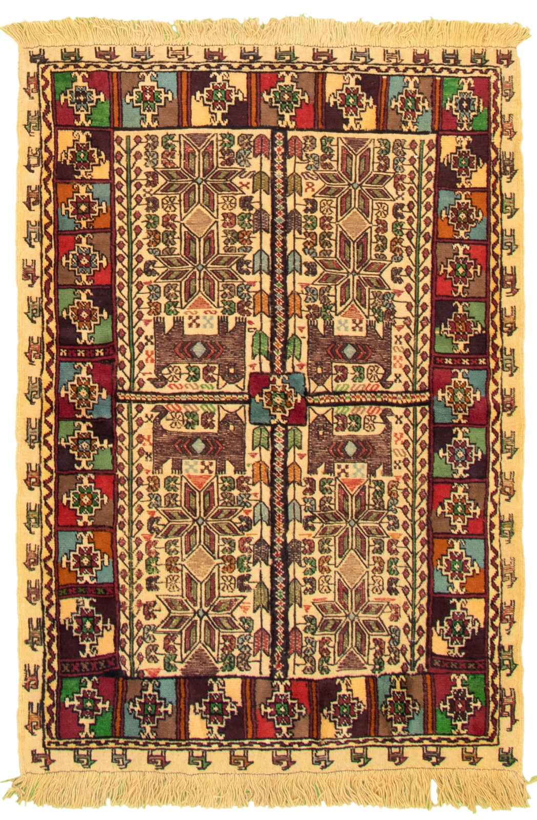 Traditional Vintage Hand-Knotted Area Rug 4’8″ x 6’8″ Oriental Wool Carpet