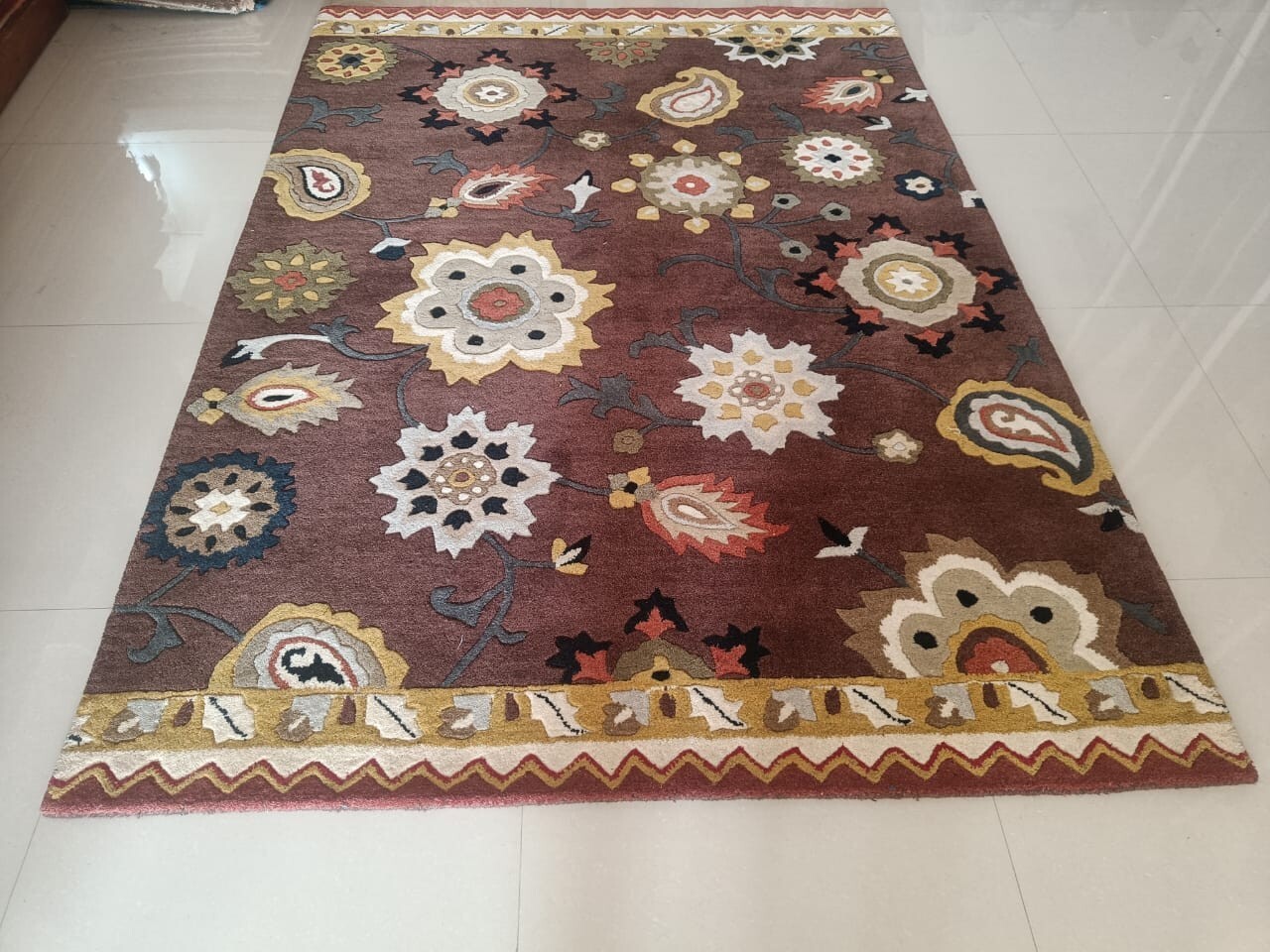 Hand-Tufted 5×7 ft Carpet – Ready to Dispatch | Blended Newzealand wool