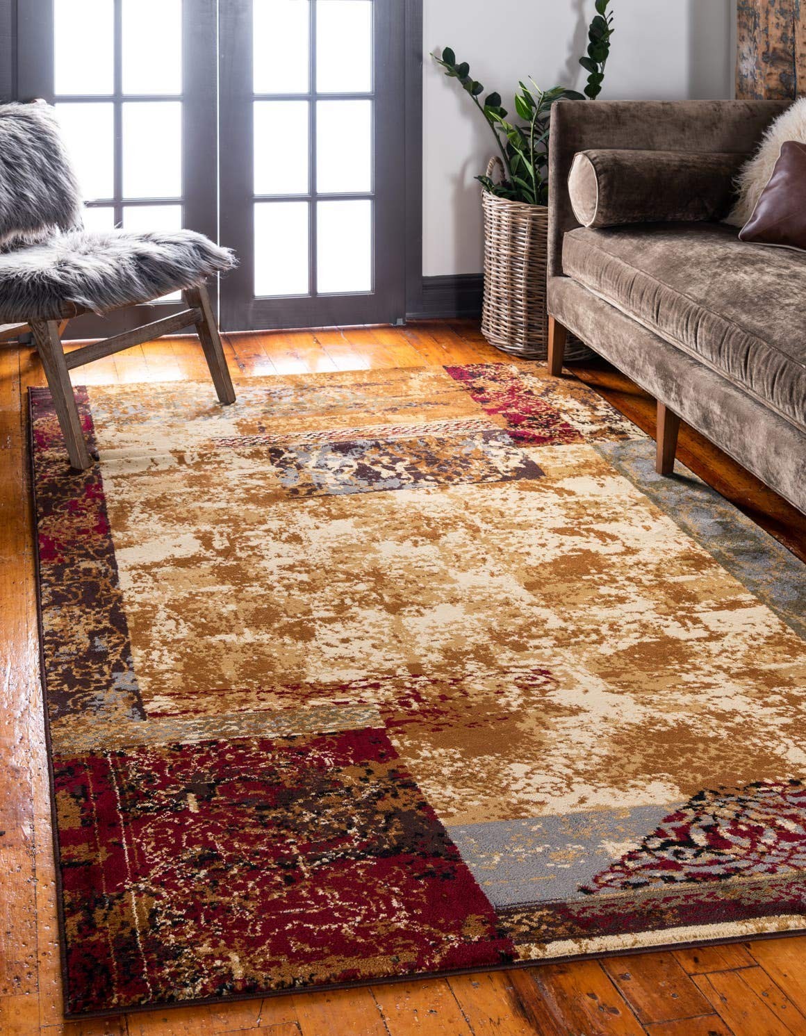 Unique Loom Barista Collection Modern, Abstract, Botanical, Distressed, Vintage,